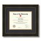 ArtToFrames 8x10 inch Diploma Frame - Framed with Black and Gold Mats, Comes with Regular Glass and Sawtooth Hanger for Wall Hanging (D-8x10)